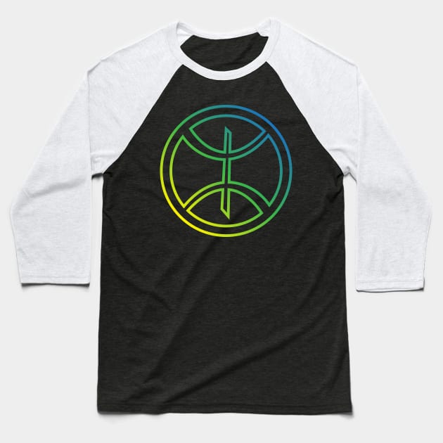 Amazigh Berber Symbol with Circle Baseball T-Shirt by samzizou